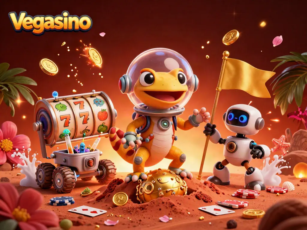 Engage with top games at vegasino as the Martian gecko uncovers a hidden casino adventure.