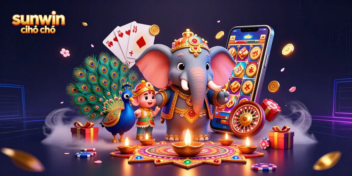 Engage with sunwin chính chủ through vibrant slot gaming action featuring detailed characters and casino elements.