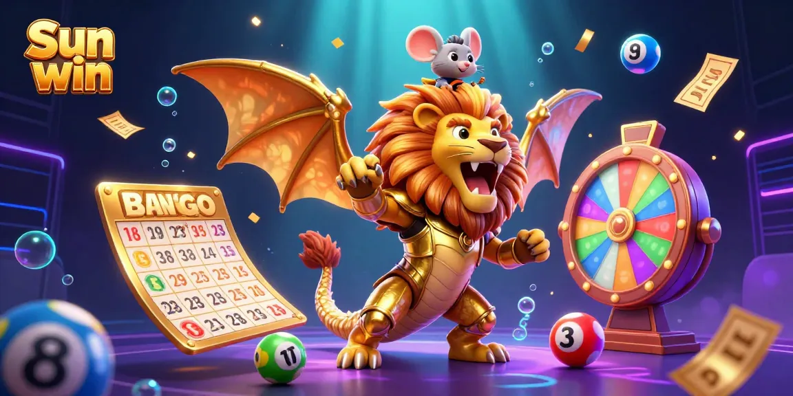 Engage with thrilling gameplay at Sun win, featuring dynamic lottery elements and a majestic chimera.
