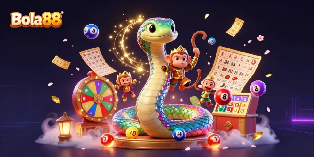 Bola88 offers an engaging lottery experience with vibrant characters and dynamic gameplay elements.