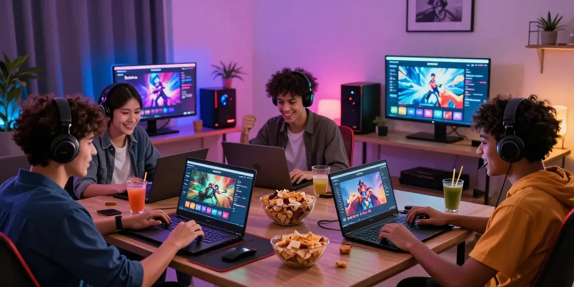 Players enjoying GEMWIN at home with vibrant atmosphere and modern decor.
