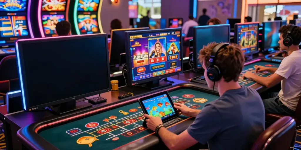 Players engaging with ta88 online gaming platform, showcasing excitement and community.