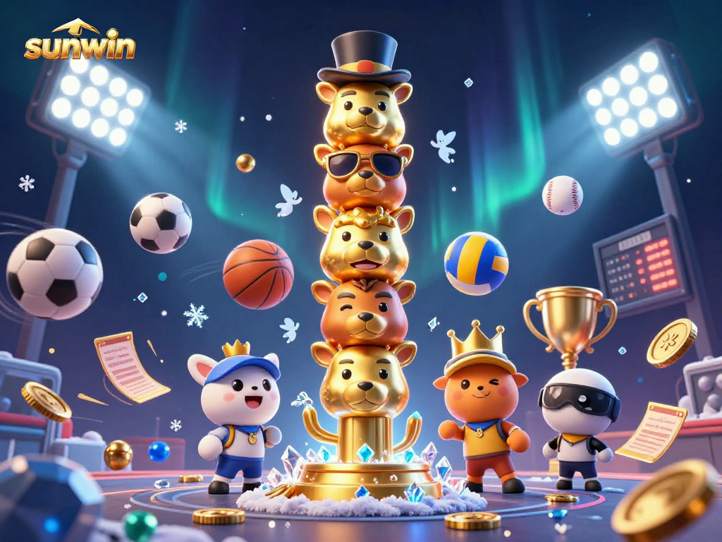 Sunwin enhances your bets with vibrant 3D sports elements, showcasing thrilling casino excitement.