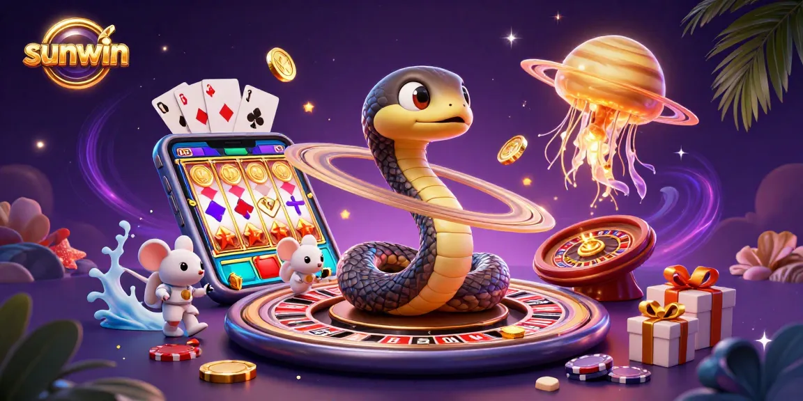 Engage with the thrilling sunwin roulette scene, featuring cosmic betting by astronaut mice.