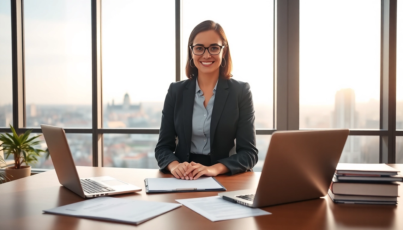 Headhunter Schweiz im Büro mit professioneller Atmosphäre und modernen Arbeitsmaterialien.